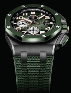 Répliques montres en vente sont jolies avec une couleur verte.